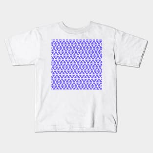 Indigo violet summer geometric Kids T-Shirt